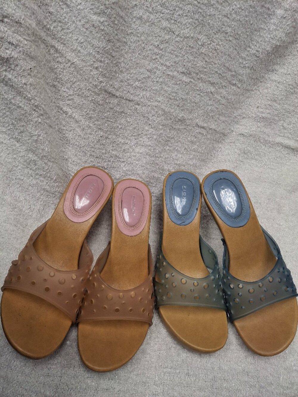Fioni Vintage Y2K Shoe Bundle Pink and Blue Heels- Size 7 1/2